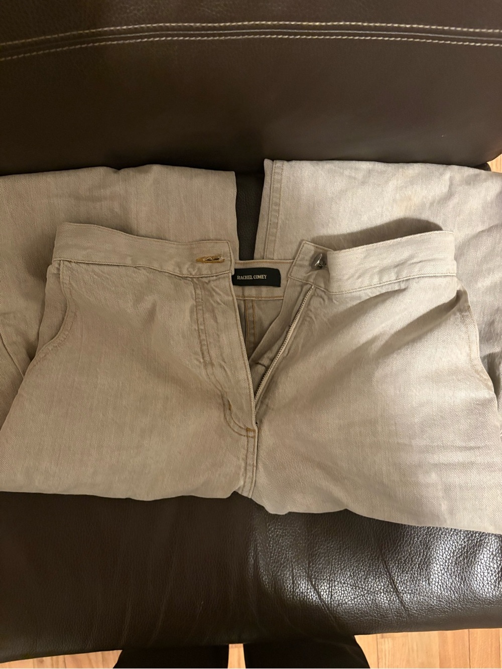 Rachel Comey beige/taupe trousers with black label